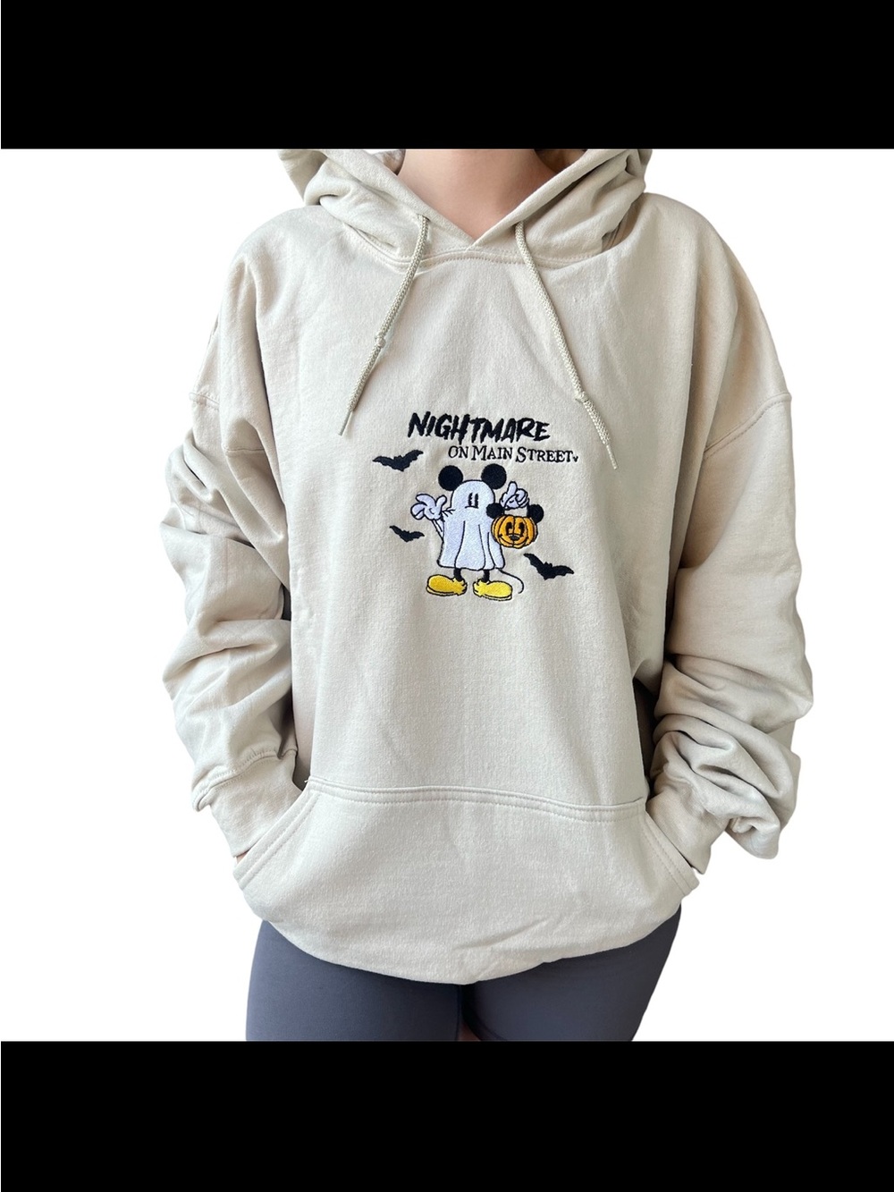 Halloween Mickey Mouse Embroidered Hoodie